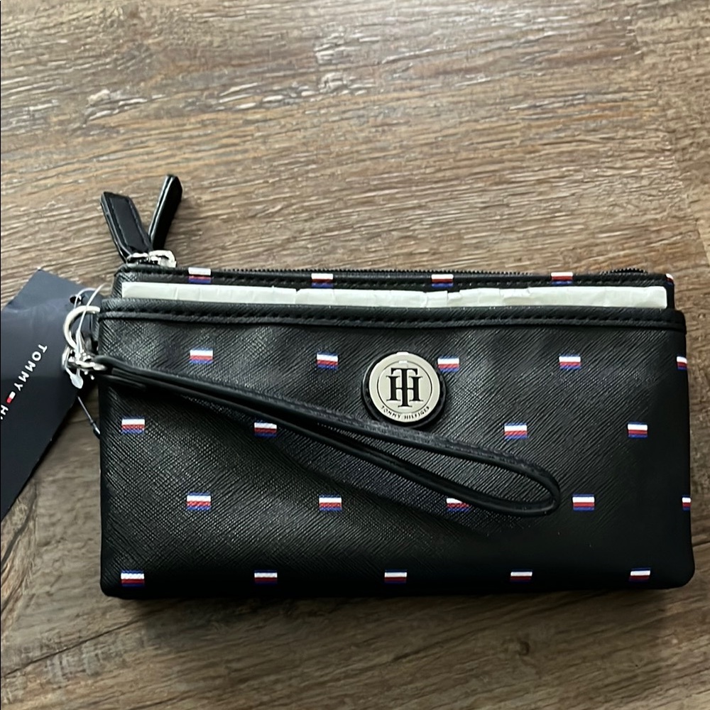 New Tommy Hilfiger Black Wristlet
